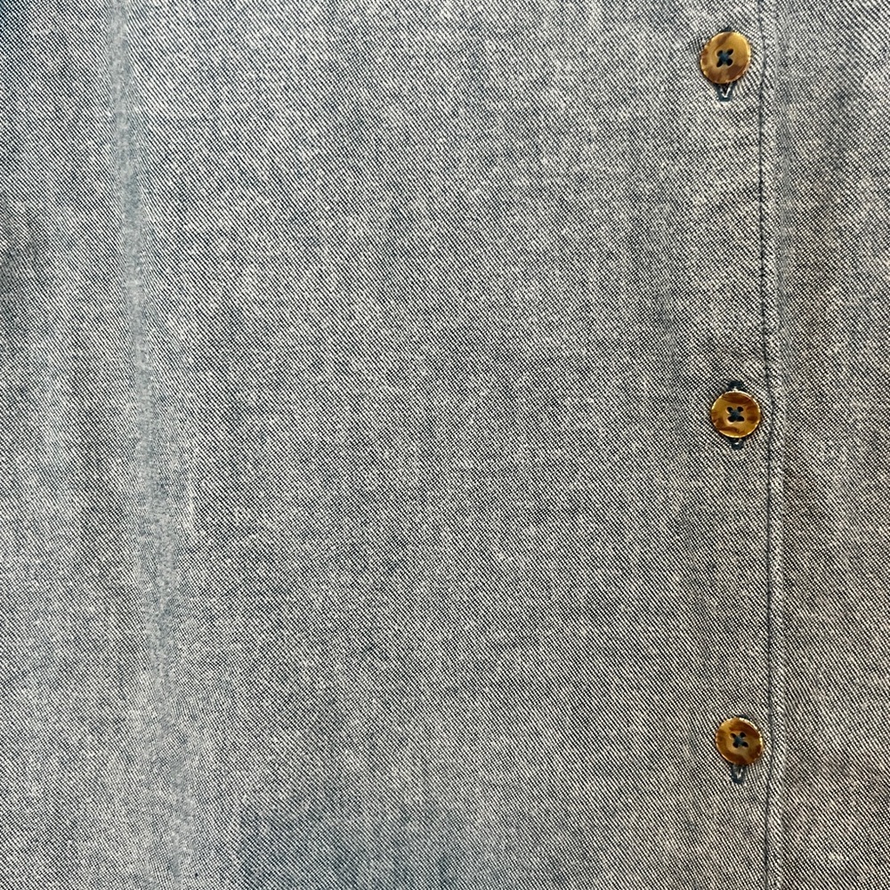 The North Face Gray / Blue Button Up Shirt M - Picture 8 of 11